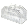 Clear Perspex Matzah Box with Floral Pattern - 1