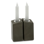 CeMMent Design Grey Concrete Shabbat Candle Holder - 2