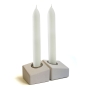 CeMMent Design White Concrete Shabbat Candle Holder - 4.5 cm - 1