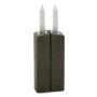 CeMMent Design Large Grey Concrete Shabbat Candle Holder - 2