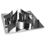 Square Stainless Steel Magnetic Matzah Tray by Laura Cowan - 3