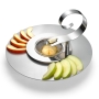 Laura Cowan Stainless Steel and Aluminum Spiral Apple and Honey Plate - 3