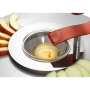 Laura Cowan Stainless Steel and Aluminum Spiral Apple and Honey Plate - Red - 2