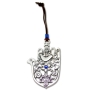 Danon Hamsa Wall Hanging with Dove, Flowers and Beads  - 3