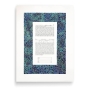 David Fisher Paper Cut Shades of Blue Leafy Pattern Custom Ketubah - 2