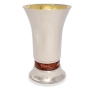 Davidoff Brothers Limited Edition Sterling Silver-Plated Kiddush Cup Set with Brown Agate - 2