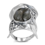 Decorative Sterling Silver Ring with Labradorite Stone - 2