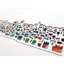 David Fisher Multi Color Paper Cut Jerusalem Wall Hanging  - 5