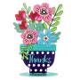 Dorit Judaica Freestanding Flower Vase Sculpture – Thank You - 1