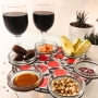 Pomegranate Design Rosh Hashanah Seder Plate by Dorit Judaica - 3