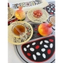 Dorit Judaica Stainless Steel & Glass Honey Dish for Rosh Hashanah - Small Pomegranates  - 3