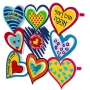 Multicolored Love & Hearts Wall Hanging by Dorit Judaica (Hebrew) - 2