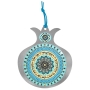 Pomegranate Priestly Blessing in Hebrew Wall Hanging – Light Blue - 1