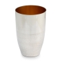 Handcrafted Sterling Silver Kiddush Cup With Dual Textured Finish By Traditional Yemenite Art - 3