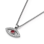 Yaniv Fine Jewelry 18K Gold Evil Eye Diamond Necklace with Ruby Stone - 7