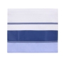 Eretz Judaica Wool Caesaria Tallit Prayer Shawl - Light and Navy Blue - 5