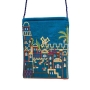 Yair Emanuel Embroidered Passport Bag (Blue) - 1