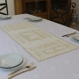 Yair Emanuel Linen Pomegranate Table Runner (Choice of Colors) - 3
