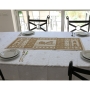 Yair Emanuel Linen Pomegranate Table Runner (Choice of Colors) - 2