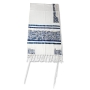 Yair Emanuel Fully Embroidered Cotton Jerusalem Tallit (Prayer Shawl Set) – Blue - 5