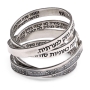 Darkened 925 Sterling Woman of Valor Wrap Ring (Proverbs 31:10-31) - 4