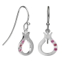 18K Gold Pomegranate Earrings With Burmese Ruby Stones (Choice of Color) - 3