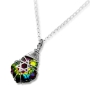 Crystal and Silver Postmodern Star of David Necklace (Rainbow) - 2