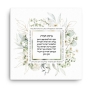 Floral Home Blessing on Canvas - Hebrew/English - 1