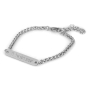 Galis Jewelry Stainless Steel Shema Yisrael Personalized Name Bracelet - 1