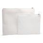 Faux Leather Tallit & Tefillin Bag Set With Geometric Design (White & Gray) - 4