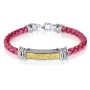 Woman of Valor: Leather, Gold and Silver Women's Bracelet (Variety of Colors) - Proverbs 31:10 - 2