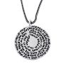 Ana Bekoach, Traveler's & Priestly Blessings: Double Disk Star of David Pendant with Garnet - 3