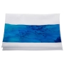 Galilee Silks Hand-Painted Blue and Violet Silk Tallit  - 4