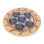 Glass Seder Plate (Gold). Adaptation. Spain Before 1492 - 1
