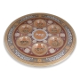 Gold & Brown Ornate Glass Seder Plate - 3
