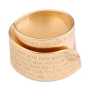 18K Gold-Plated Open Ring With 72 Names of God - 3