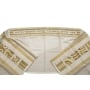 Yair Emanuel Embroidered Tallit Set With Square Patterns – Gold - 4