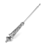 Traditional Yemenite Art Grand Handcrafted Sterling Silver Yad (Torah Pointer) With Filigree Design - 1