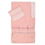 Ronit Gur Sheer Pink Floral Women's Tallit Set with Blessing  - 3