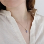 Hamsa & Star of David 14K Gold Pendant Necklace With White Diamond - 4