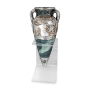 Handcrafted Ornamental Ceramic Jug With Sterling Silver Jerusalem Design - 1