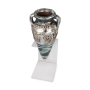 Handcrafted Ornamental Ceramic Jug With Sterling Silver Jerusalem Design - 4