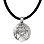 Handcrafted Sterling Silver Kabbalah Necklace With Priestly Blessing (Numbers 6:24-26) - 2