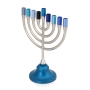 Colorful Traditional Hanukkah Menorah by Yair Emanuel (Choice of Colors) - 6