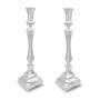 Hadad Bros Deluxe 925 Sterling Silver Candlesticks With Legs - 2