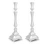Hadad Bros Deluxe 925 Sterling Silver Candlesticks With Legs - 1