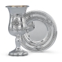 Hazorfim 925 Sterling Silver Kiddush Cup Set - Pas Prachim - 1
