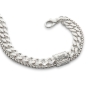 925 Sterling Silver Men's Bracelet with Shema Yisrael Pendant - 2