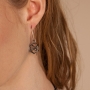 Hagar Satat Silver Plated Polygon Earrings - 2