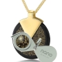 "I Love You" In 120 Languages: Onyx Stone Micro-Inscribed With 24K Gold - 7